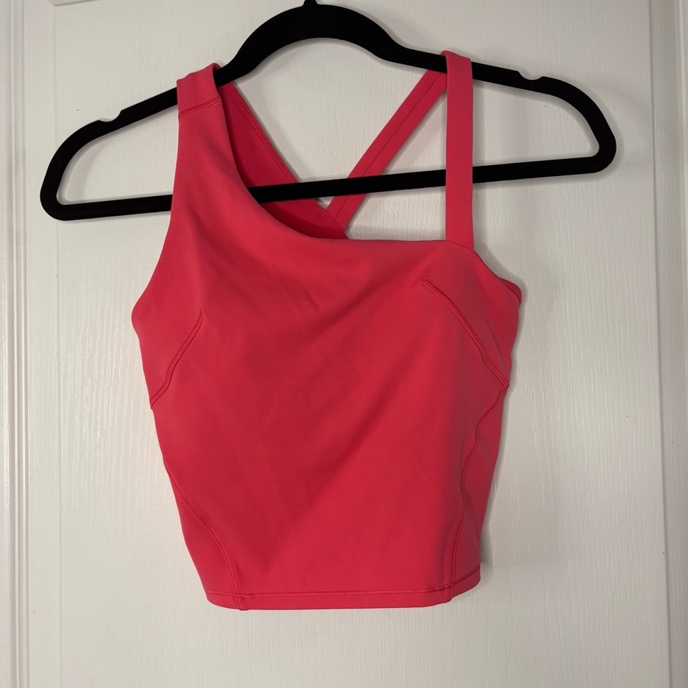 lululemon athletica Pink Athletic Asymmetrical Align crop tank